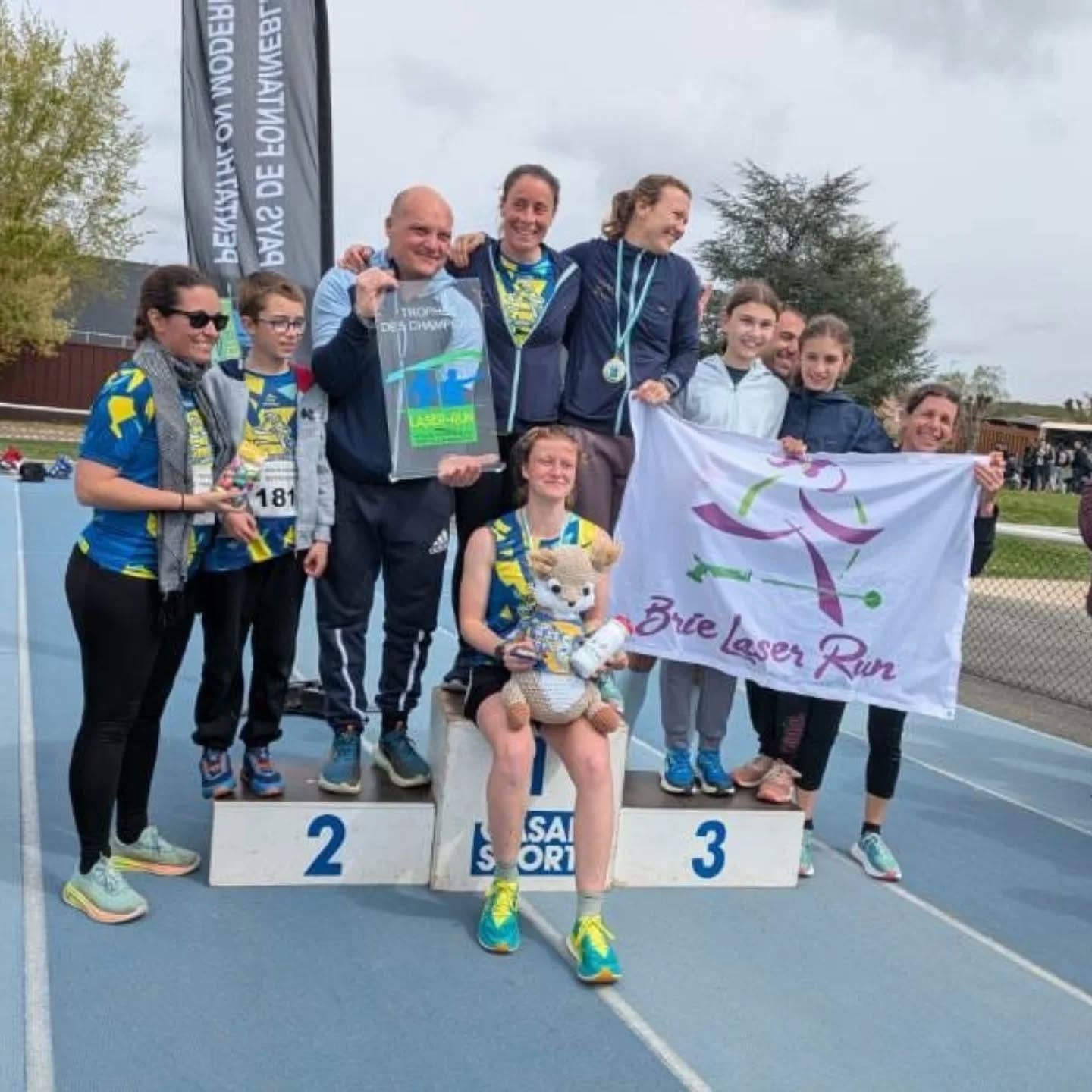 Podium Brie Laser Run